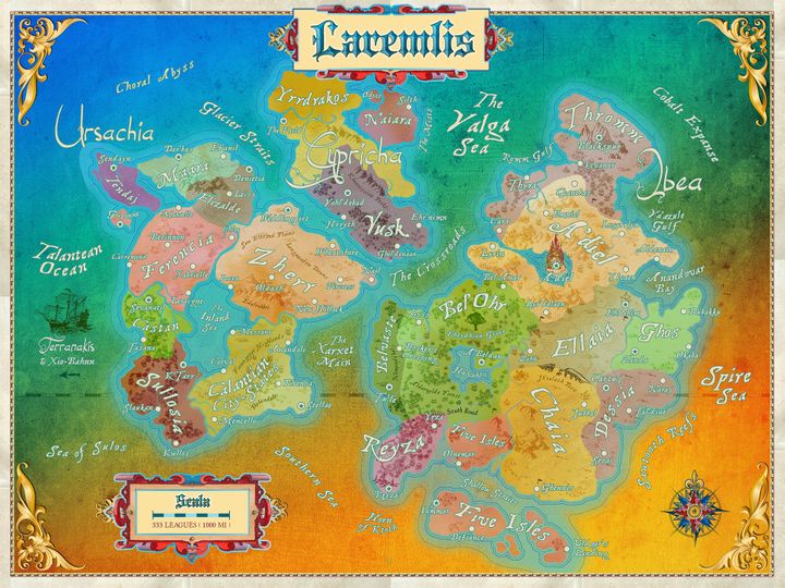 Detailed image illustrating a blend of fantasy and scenic unique place names