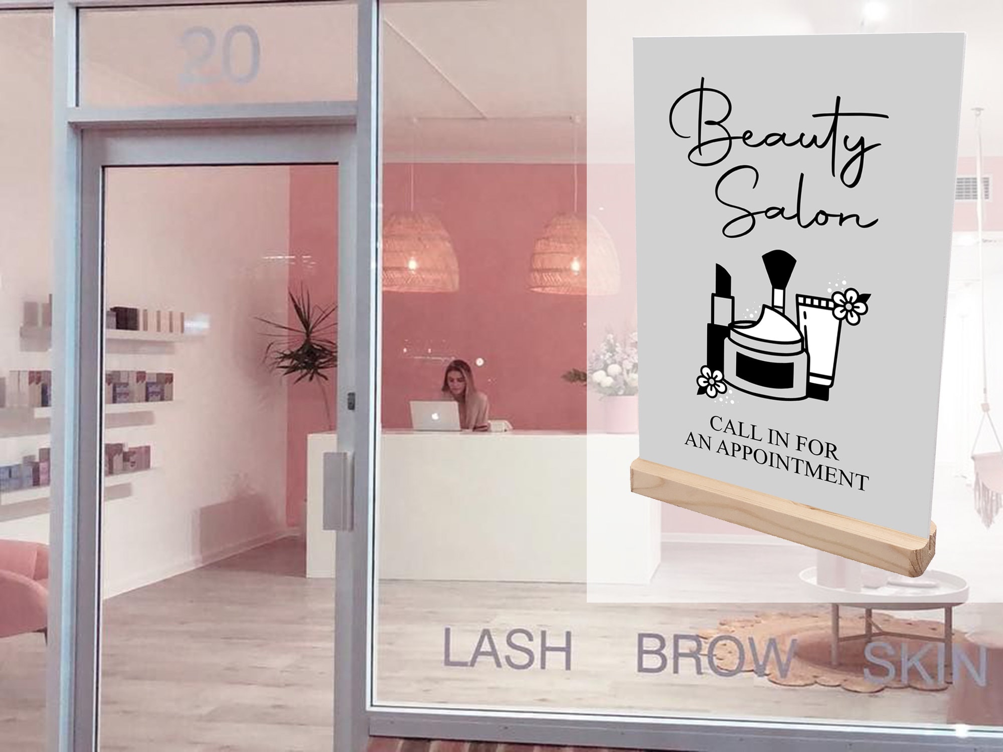 Creative waxing salon signage showcasing unique names for waxing salons