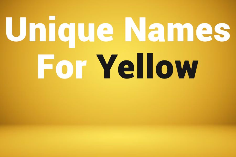 235 Unique Names for Girls and Boys: A Compelling List of Unique Names for Yellow