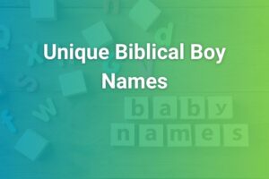 unique biblical boy names