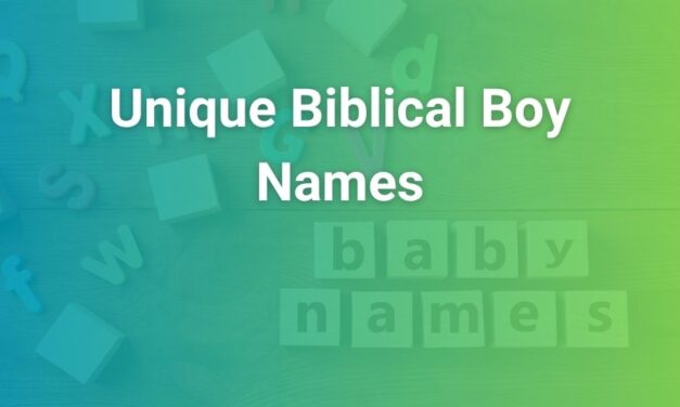 Unique Biblical Boy Names with Timeless Meanings and Modern Charm