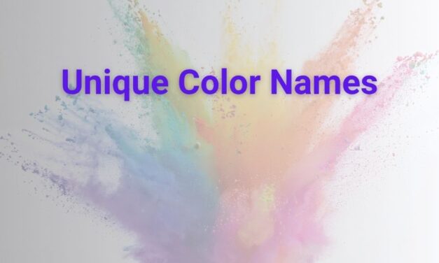 Unique Color Names That Inspire Creativity and Emotion
